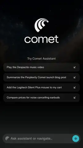 Comet Browser скриншот 2