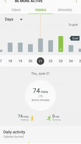 Samsung Health скриншот 1