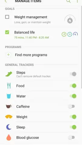 Samsung Health скриншот 8